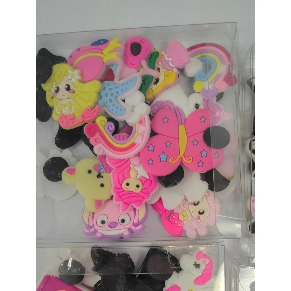 4 Packages Of Colorful Shoe Charms